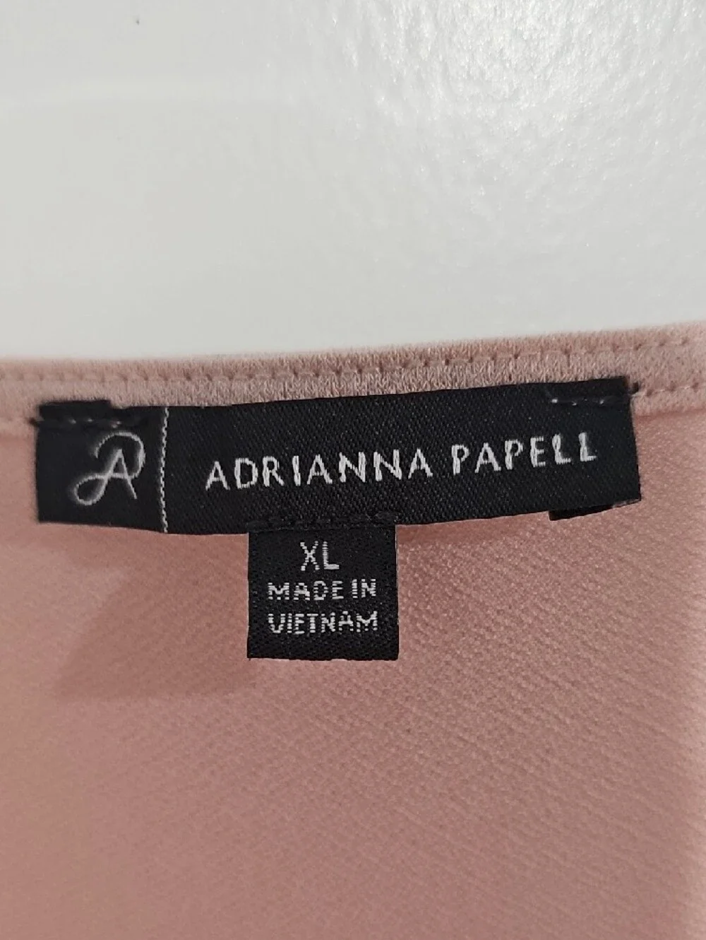 Adrianna Papell Blush Pink Puff Sleeve Blouse - Picture 2 of 4